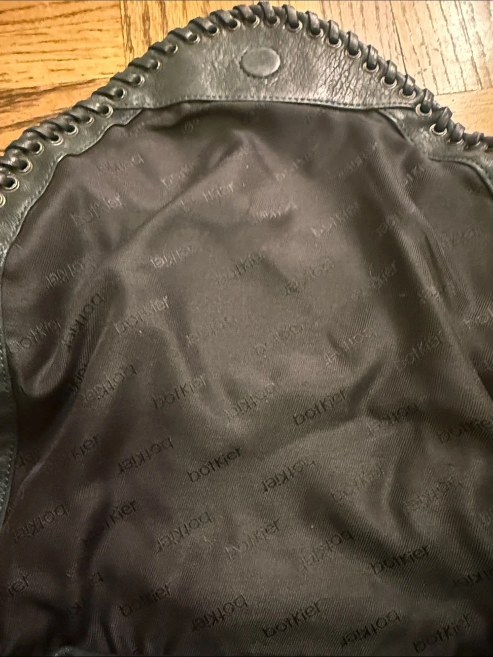 Botkier Dark Green Leather Shoulder Hobo Bag